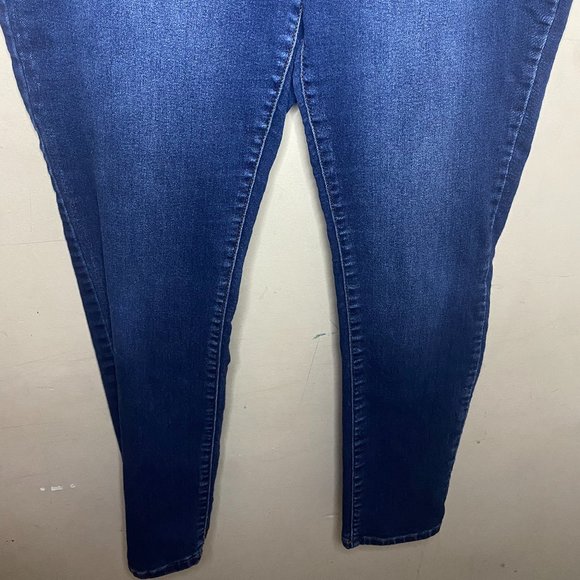 Arizona Jean Co Dark Blue/Dark Denim Pullon Jeggings Size 13 - Picture 4 of 6
